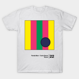 Panda Bear & Sonic Boom / Minimal Graphic Design Tribute T-Shirt